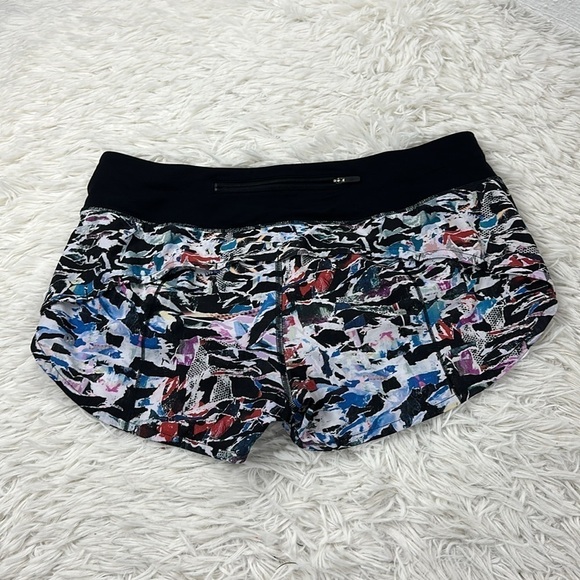 Lululemon Speed Up Short *2.5" Culture Clash Multi Black / Black - Picture 4 of 6